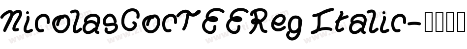 NicolasCocTEEReg Italic字体转换